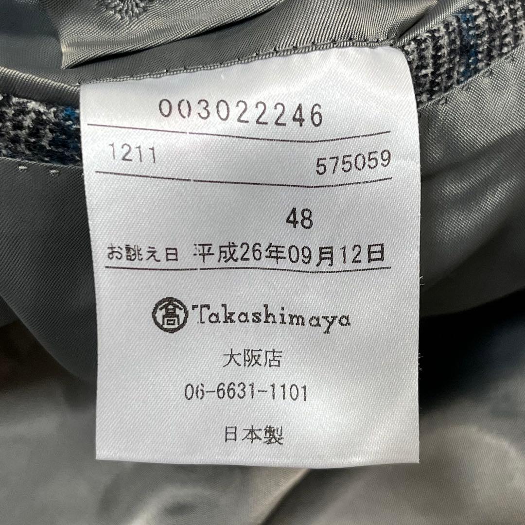 美品『ギルドホール』デルフィノ イタリア生地 グレンチェックセットアップスーツ