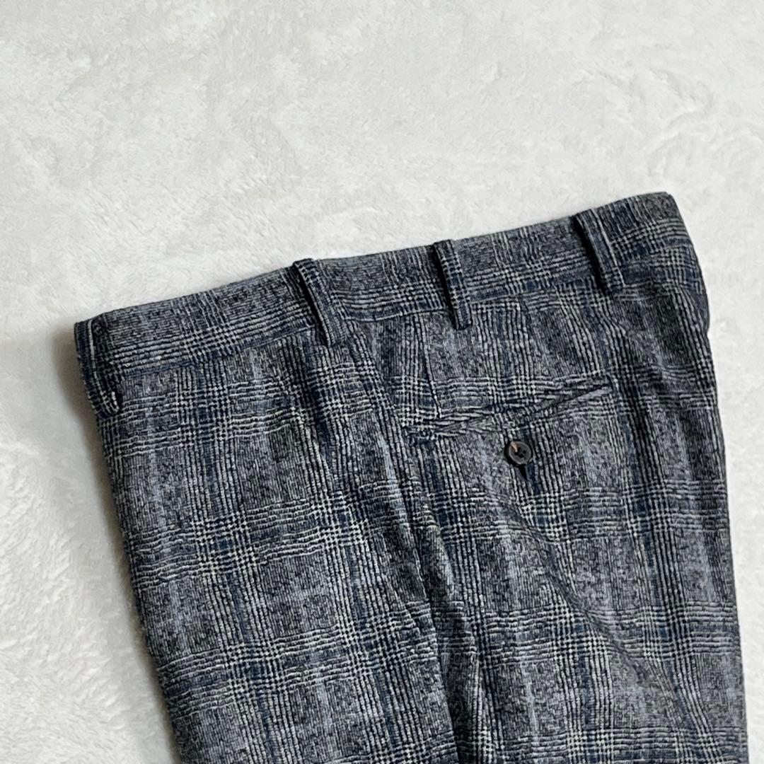 美品『ギルドホール』デルフィノ イタリア生地 グレンチェックセットアップスーツ