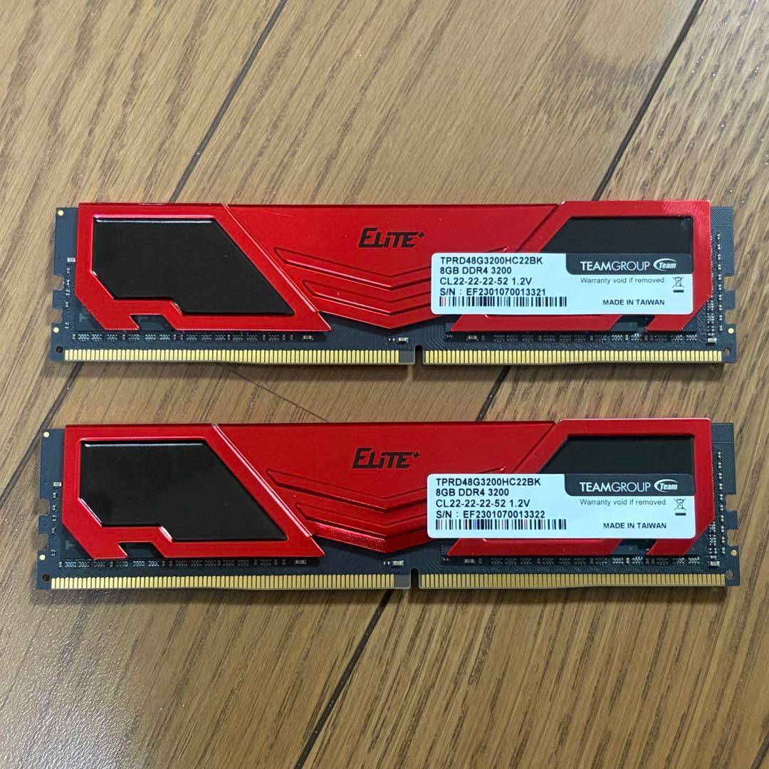 Team DDR4-3200 8GBx2 (計16GB)