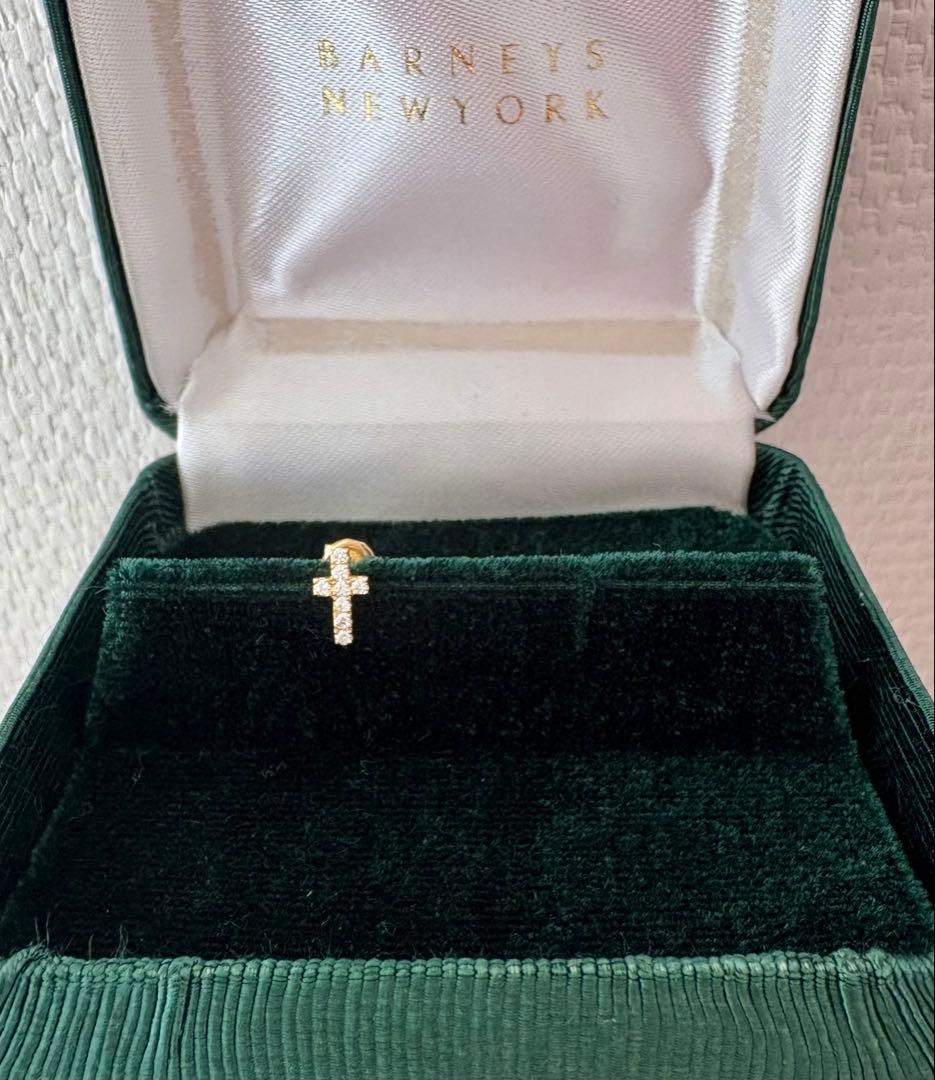 AHKAH クロスパヴェ ピアス　片耳