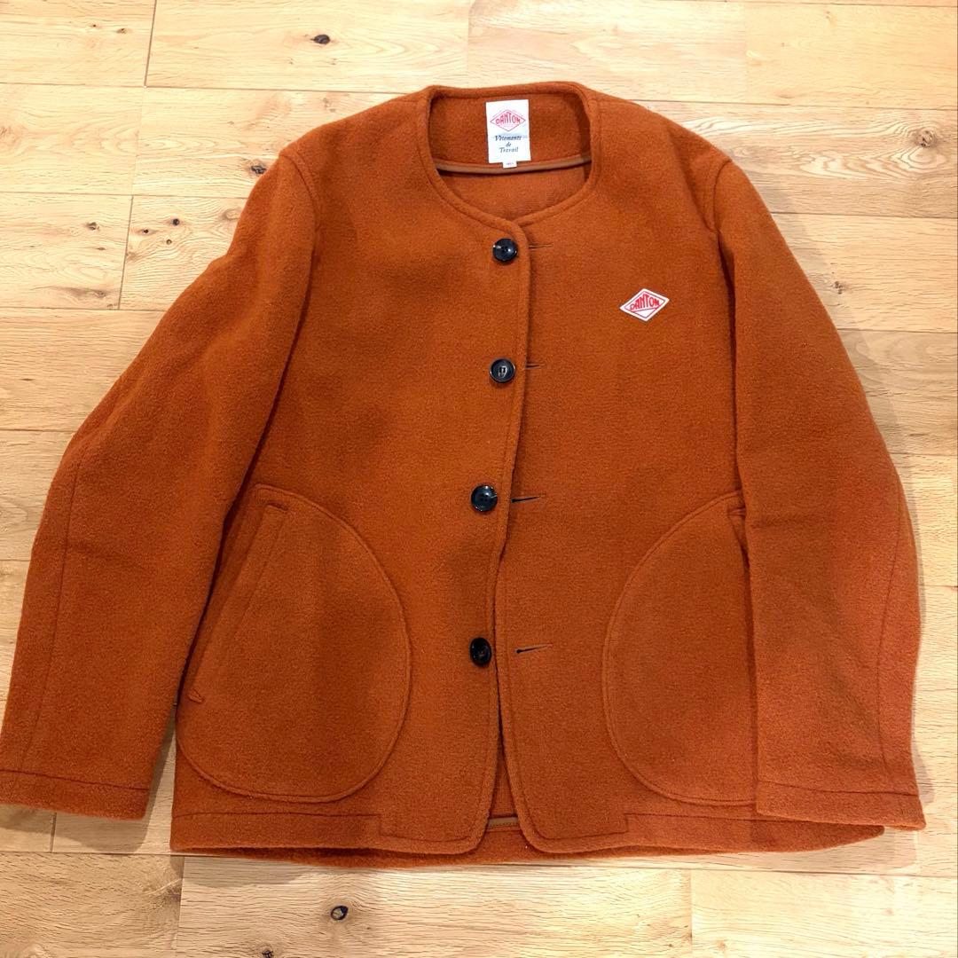 ★最終値下げ1月11日まで★ダントン　ウールモッサ　ノーカラーコート