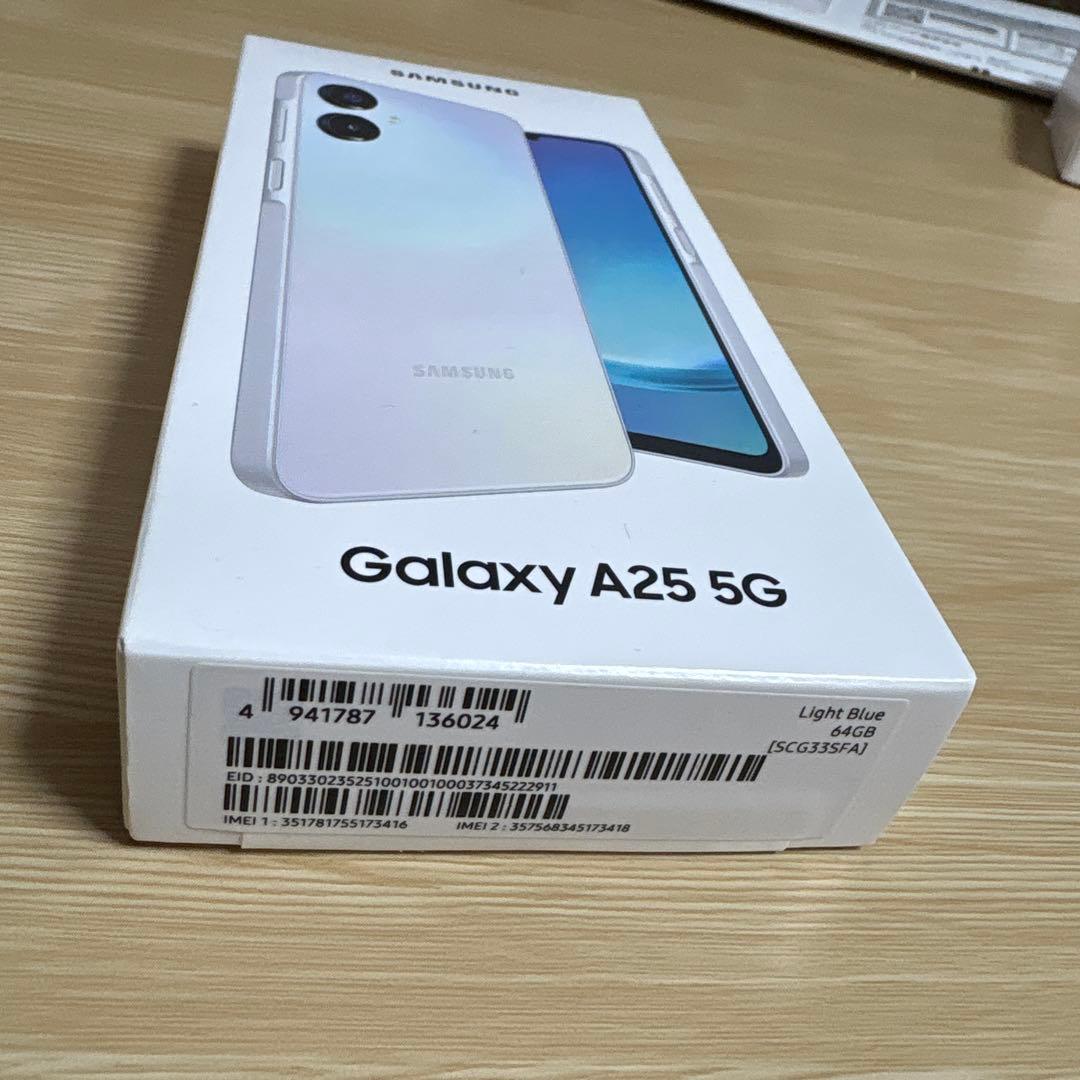 即購入◯Samsung Galaxy A25 5G ライトブルー
