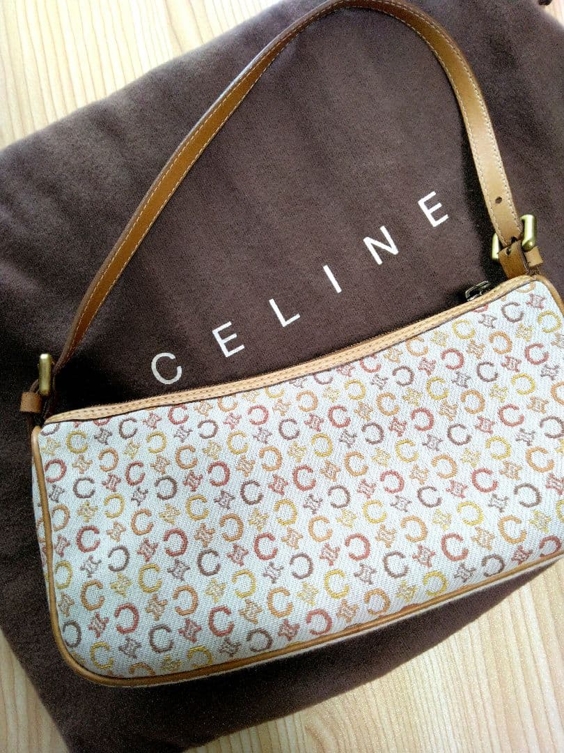 CELINE cマカダム　アクセサリーポーチ