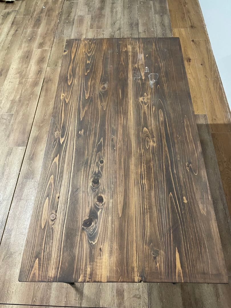 ウォールナット色　カウンターテーブル　ダイニングテーブル　幅120