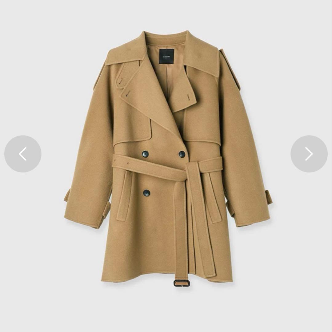 anuans リバーウールミドルトレンチコート⋈﻿