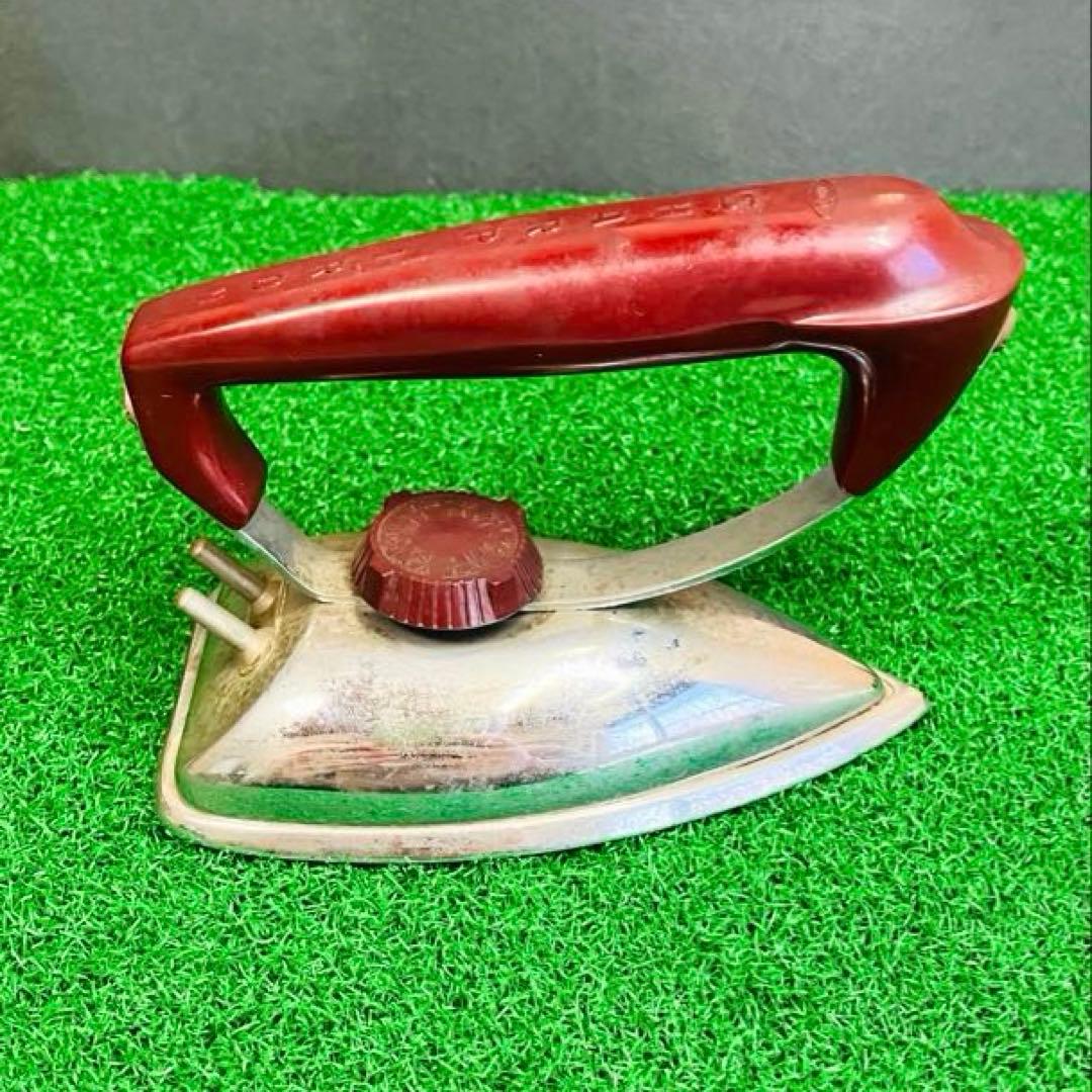 昭和レトロ希少品SHARPミニアイロン木箱・袋打ち電源コード付ハヤカワ時代