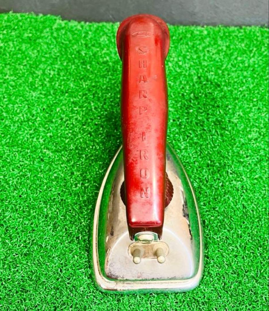 昭和レトロ希少品SHARPミニアイロン木箱・袋打ち電源コード付ハヤカワ時代