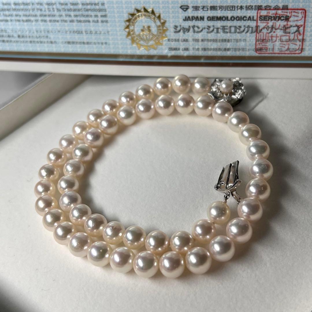 照り良 あこや 8.43mm 43g SILVER刻印 42.5cm レディース