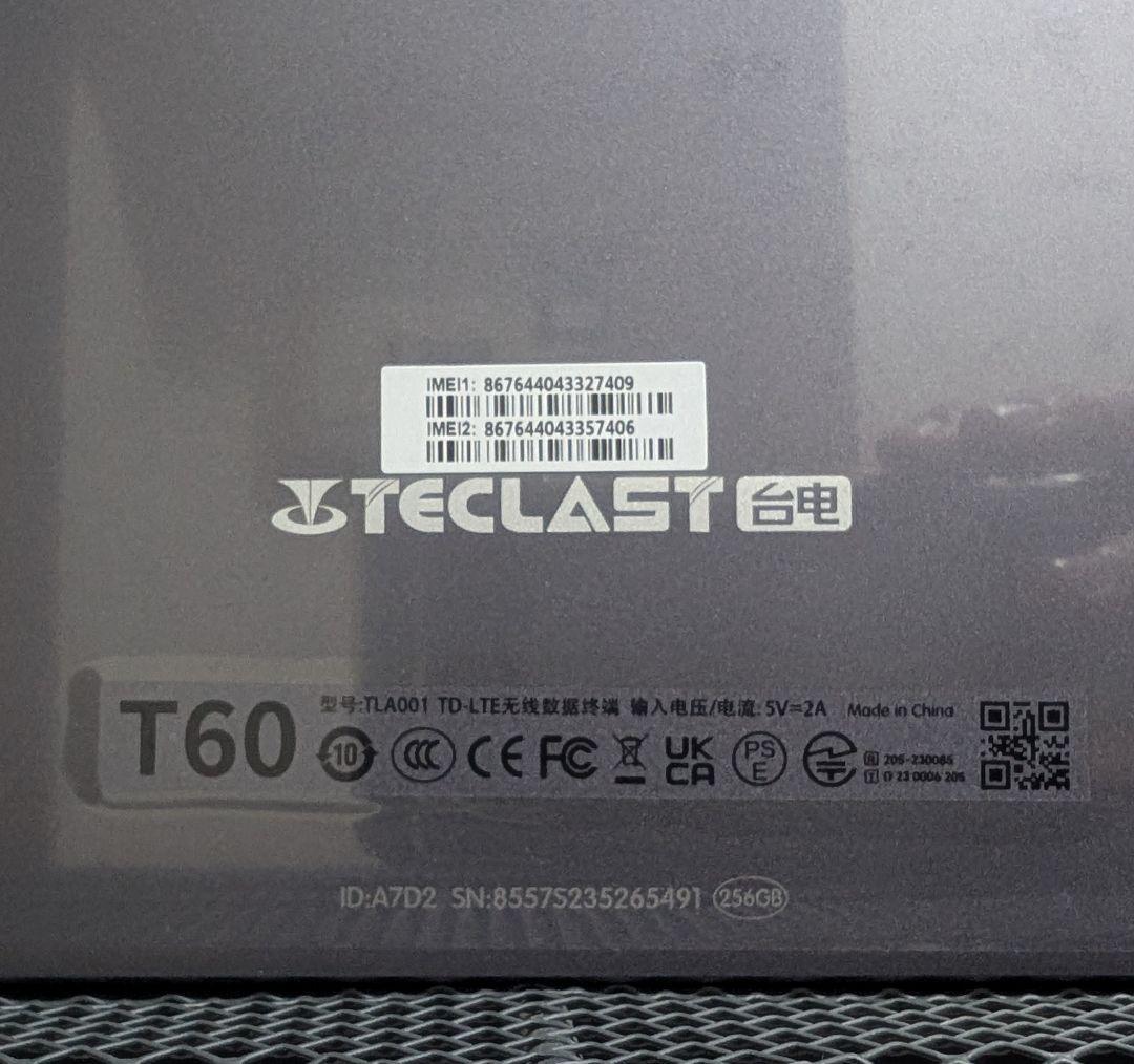 Teclast T60 12インチ アンドロイドタブレット ケースカバー付き