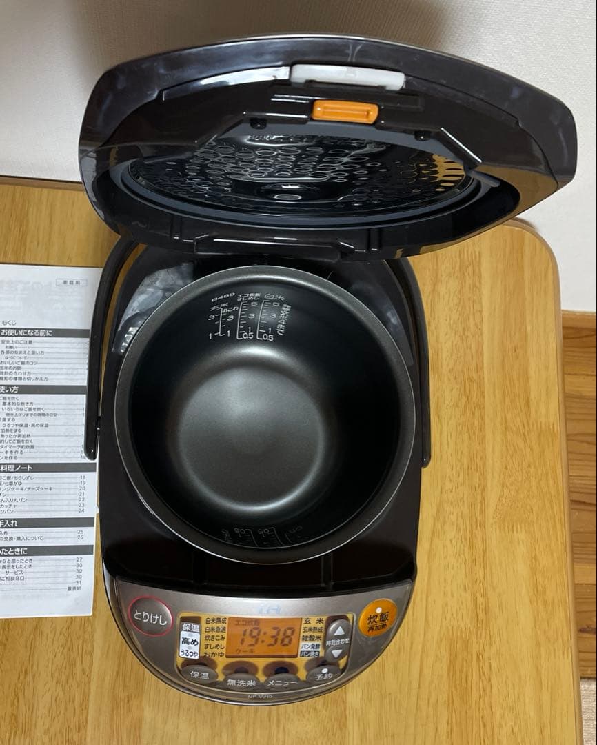 象印 NP-VJ10 炊飯器 黒 取扱説明書付き