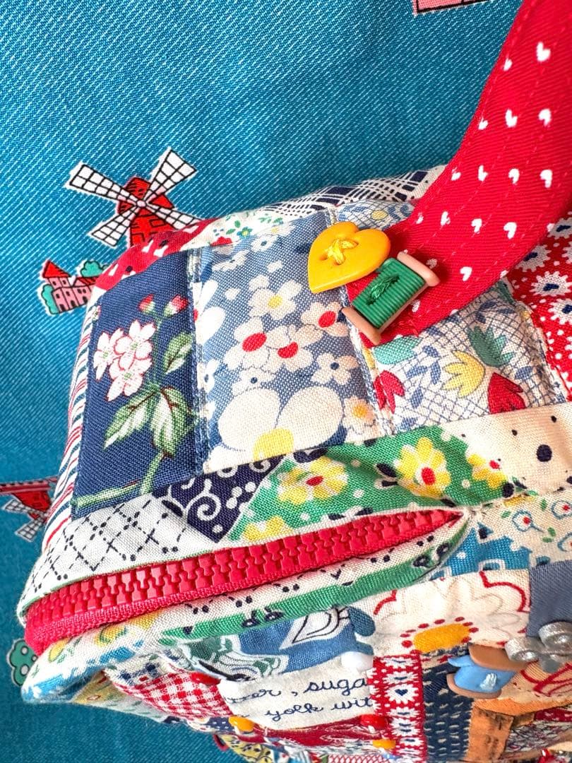 ♡ハンドメイド♡パッチワークBIGバニティポーチ