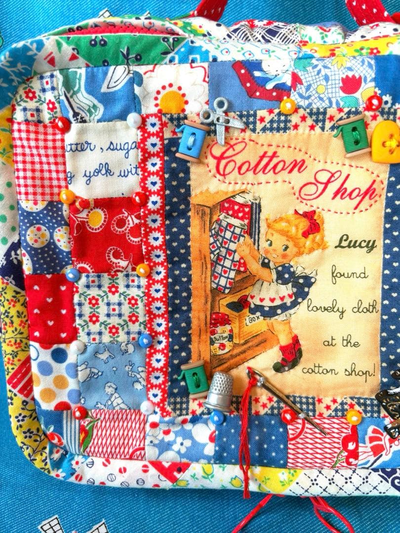 ♡ハンドメイド♡パッチワークBIGバニティポーチ