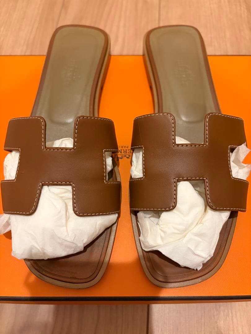 美品　エルメス　サンダル 《オラン》