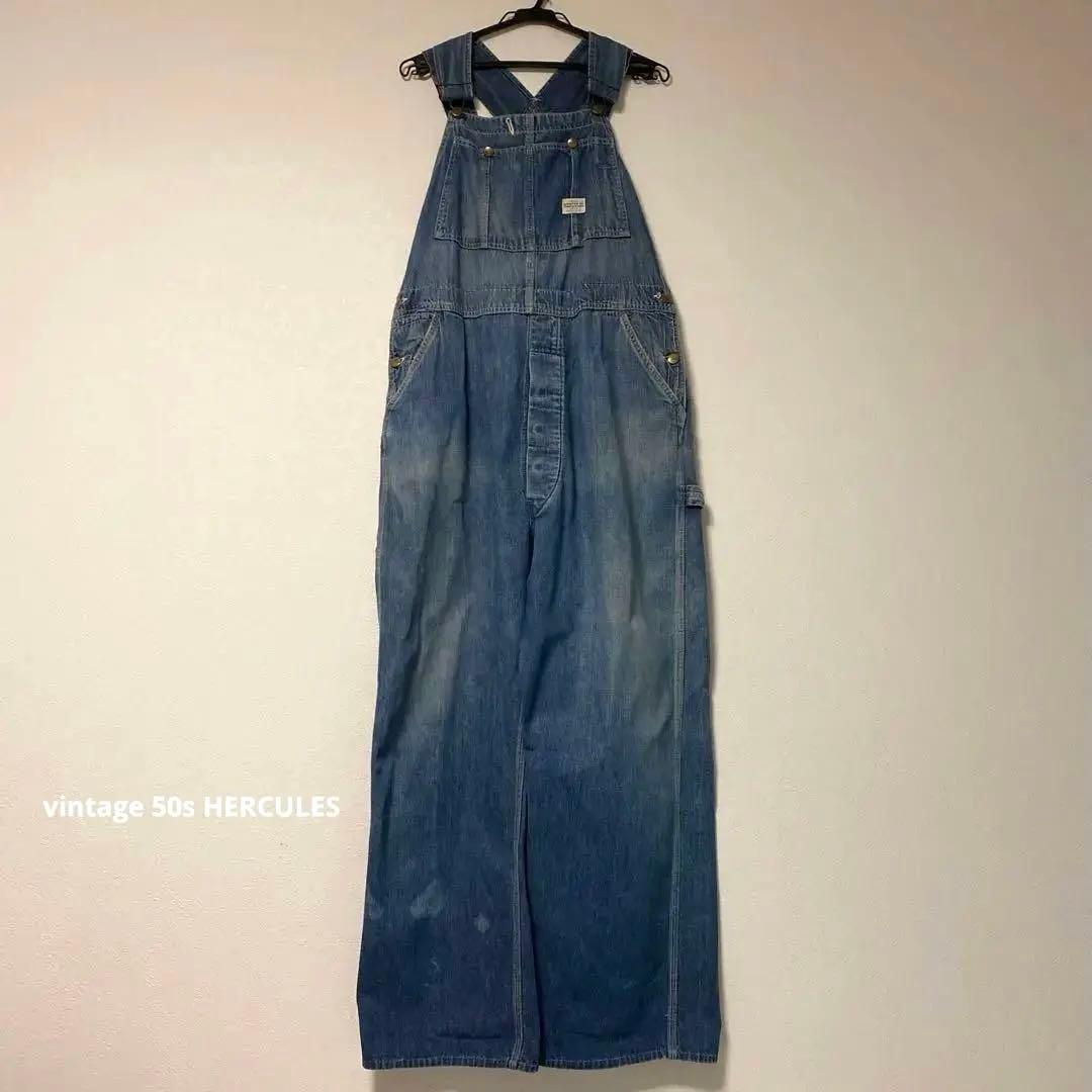 vintage 50s HerculesデニムオーバーオールUSA製