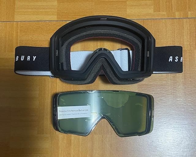 新品ASHBURY ARROW CALLSIGNブルーミラーマグネットレンズ交換