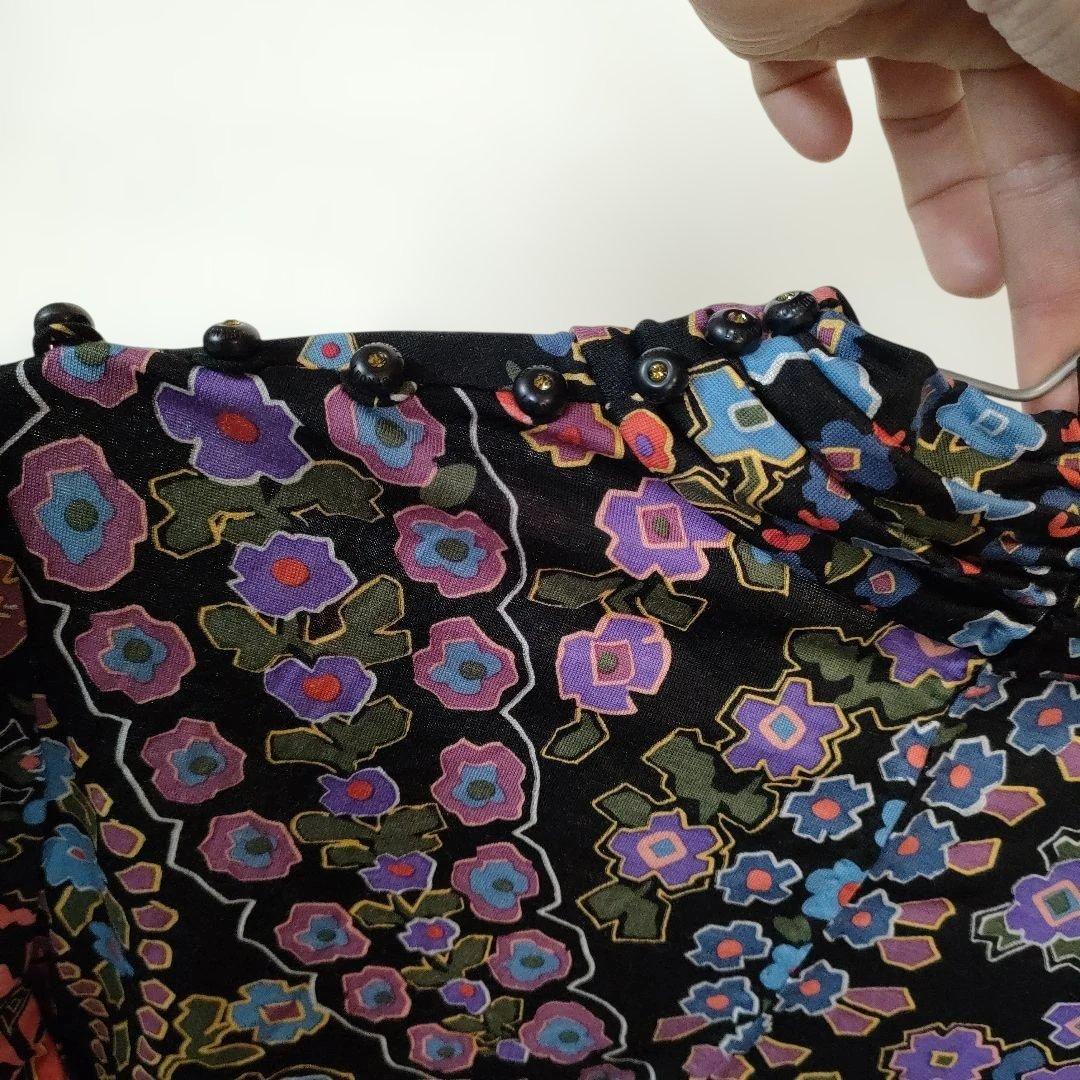 h16 超美品　レオナール　LEONARD　長袖　カットソー　シルク混　L