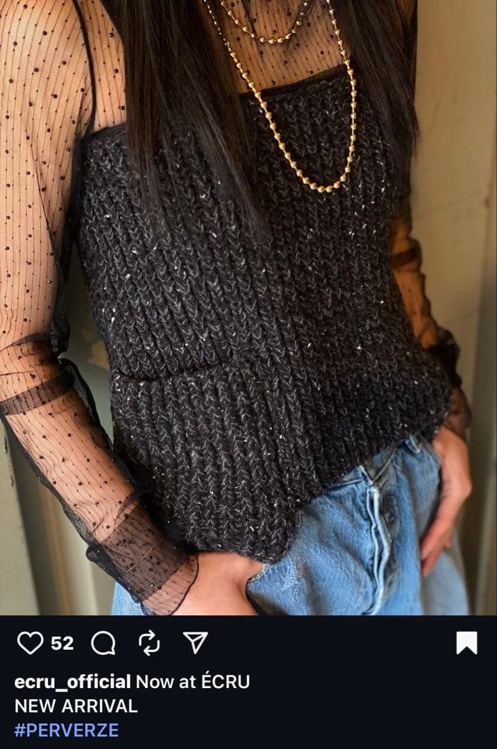 パーバーズ PERVERZE ニット　ベスト