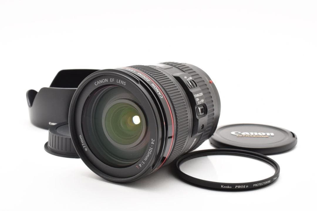 超美品　Canon EF 24-105mm 4L IS USM フード/フィルタ