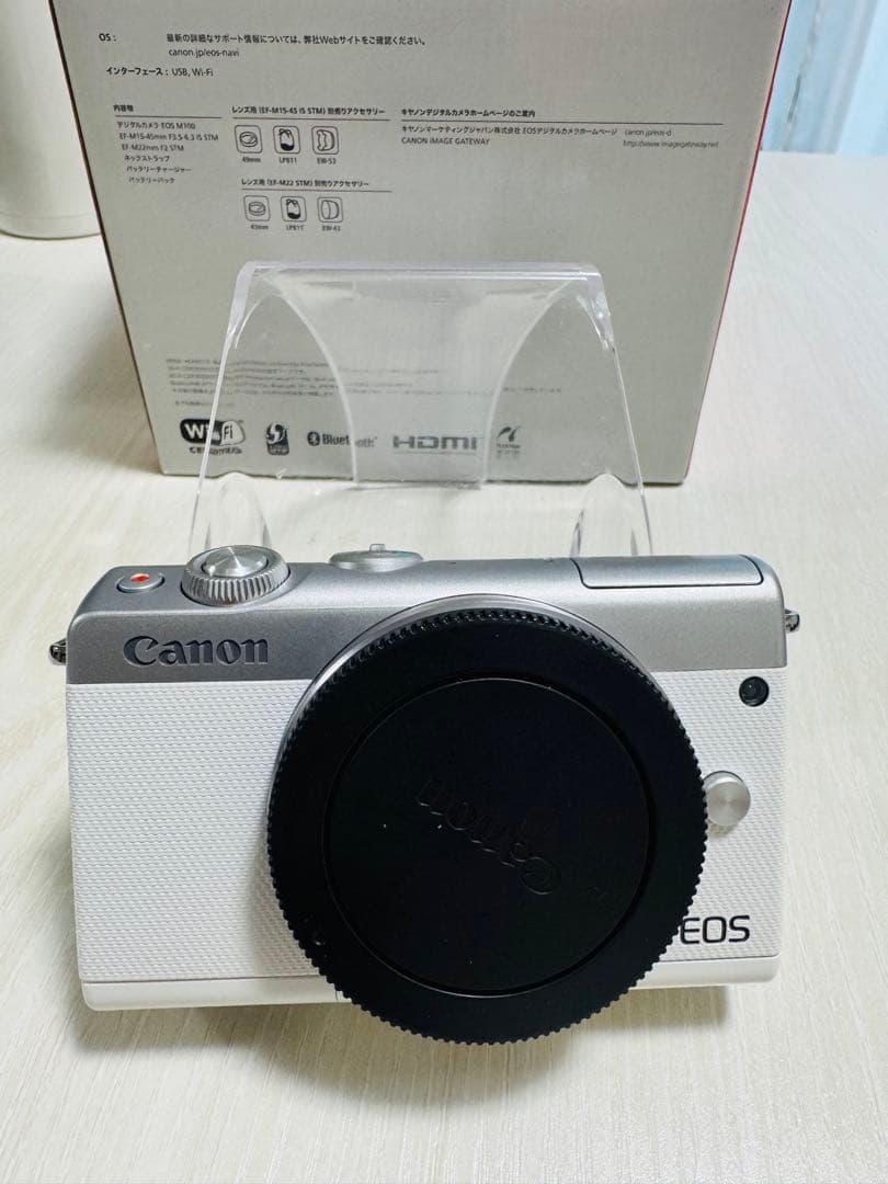 canonミラーレス一眼カメラEOS M100 、標準ズーム、単焦点、レンズ2点