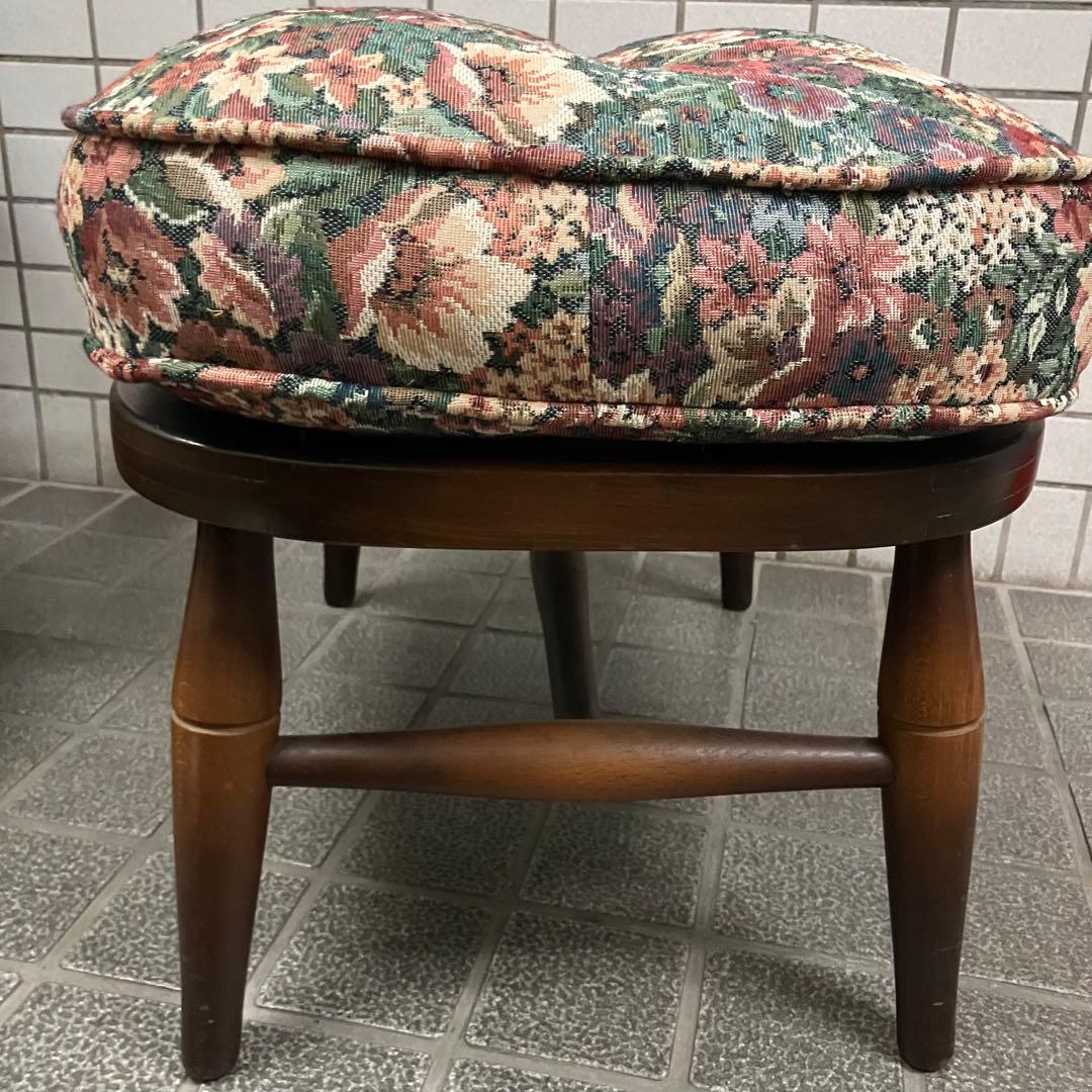 ヴィンテージ 飛騨家具 飛騨産業 乗鞍 オットマン　キツツキ 民芸 飛騨スツール