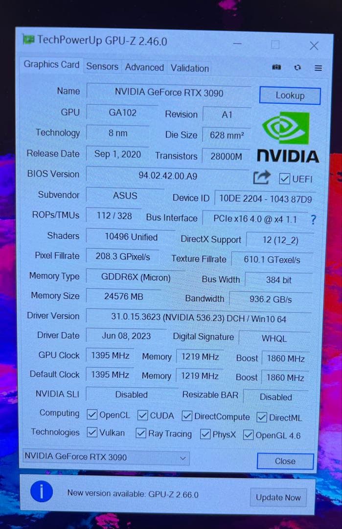 グラフィックボード・グラボ・ビデオカード rog GeForce RTX3090 O24G white