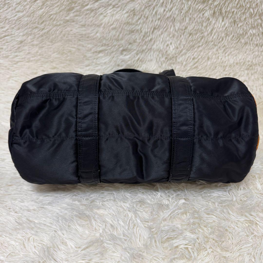 ✨美品✨　PORTER ポーター ミニボストン ドラムバッグ ブラック　タンカー