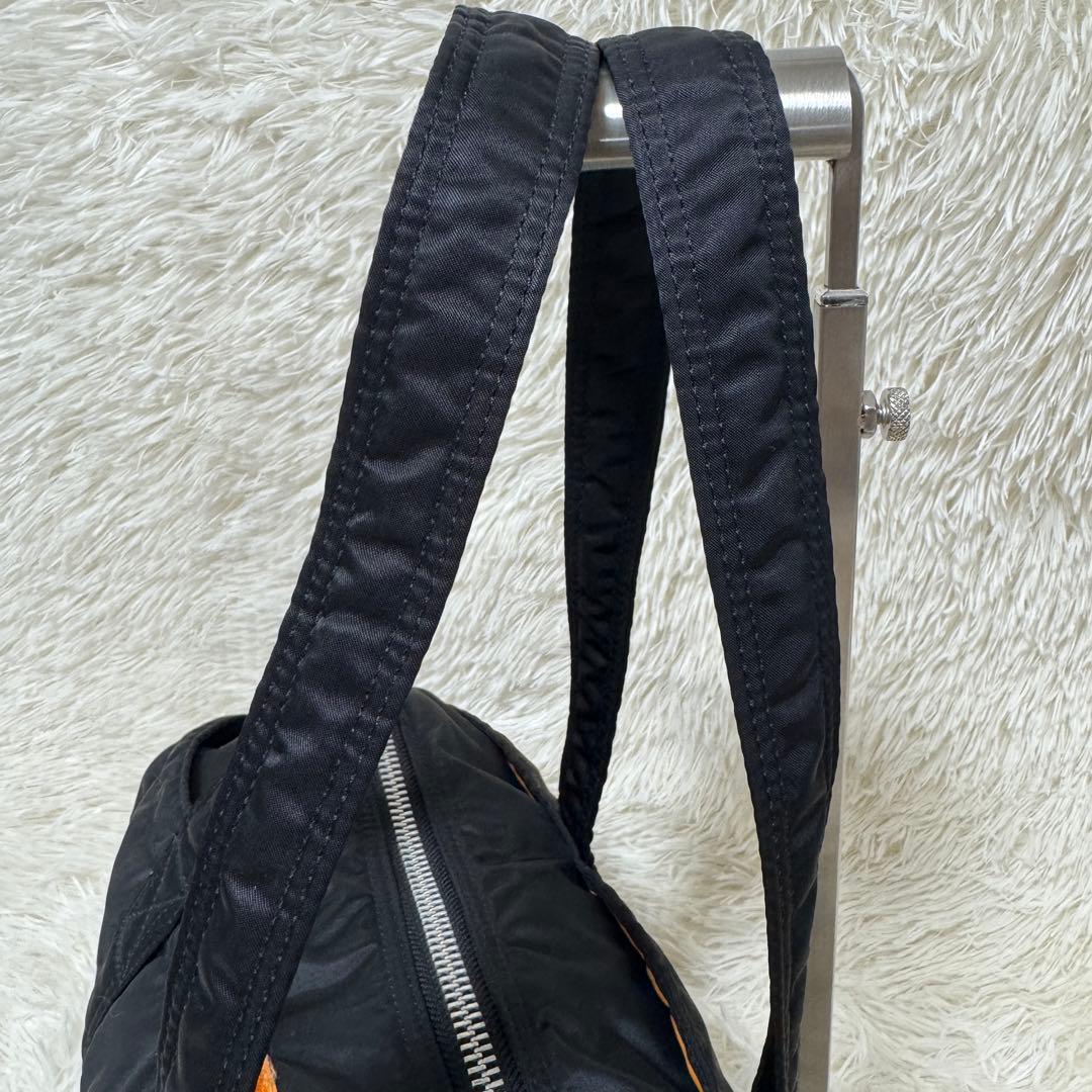 ✨美品✨　PORTER ポーター ミニボストン ドラムバッグ ブラック　タンカー