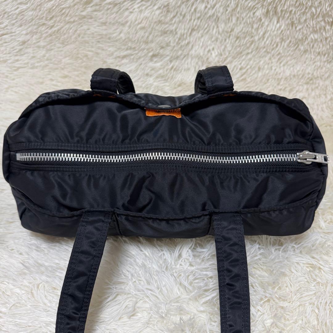 ✨美品✨　PORTER ポーター ミニボストン ドラムバッグ ブラック　タンカー