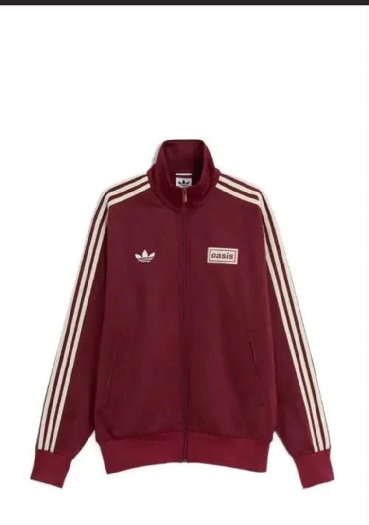 Oasis adidas バーガンディ ジャージ