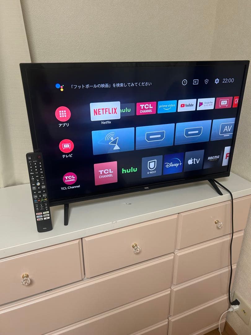 TCL 32インチ スマートテレビ 2022年製 ネット動画／地上波BSCS