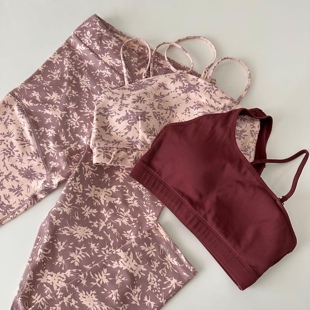 【美品！】 emmiyoga ブラ2枚とレギンス3点セット ヨガ ピラティス