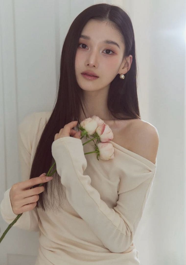 polaura アシンメトリードレープロングスリーブトップス 新品タグ付き