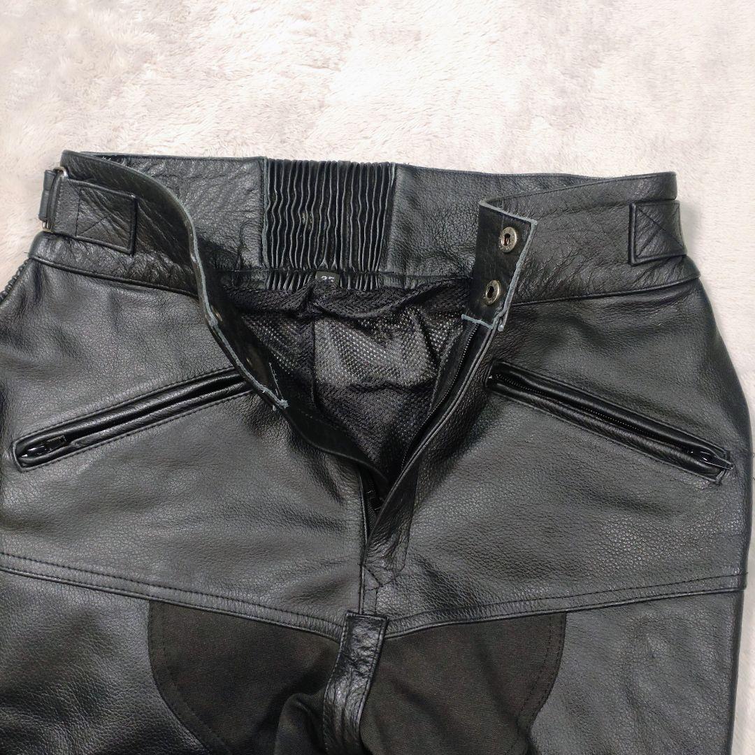 本革レザーパンツ ブーツイン バンクセンサー付 SIZE35