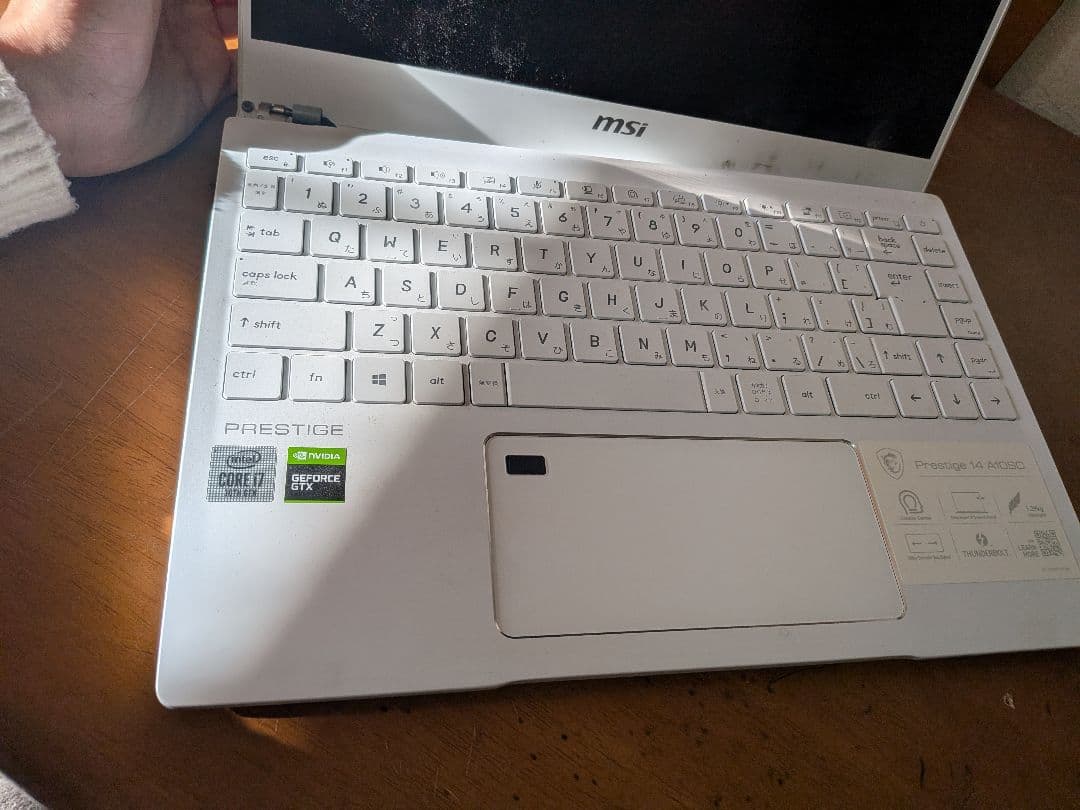 MSI ノートPC 14インチ。据え置きで使用推奨。ゲーム、動画編集可。