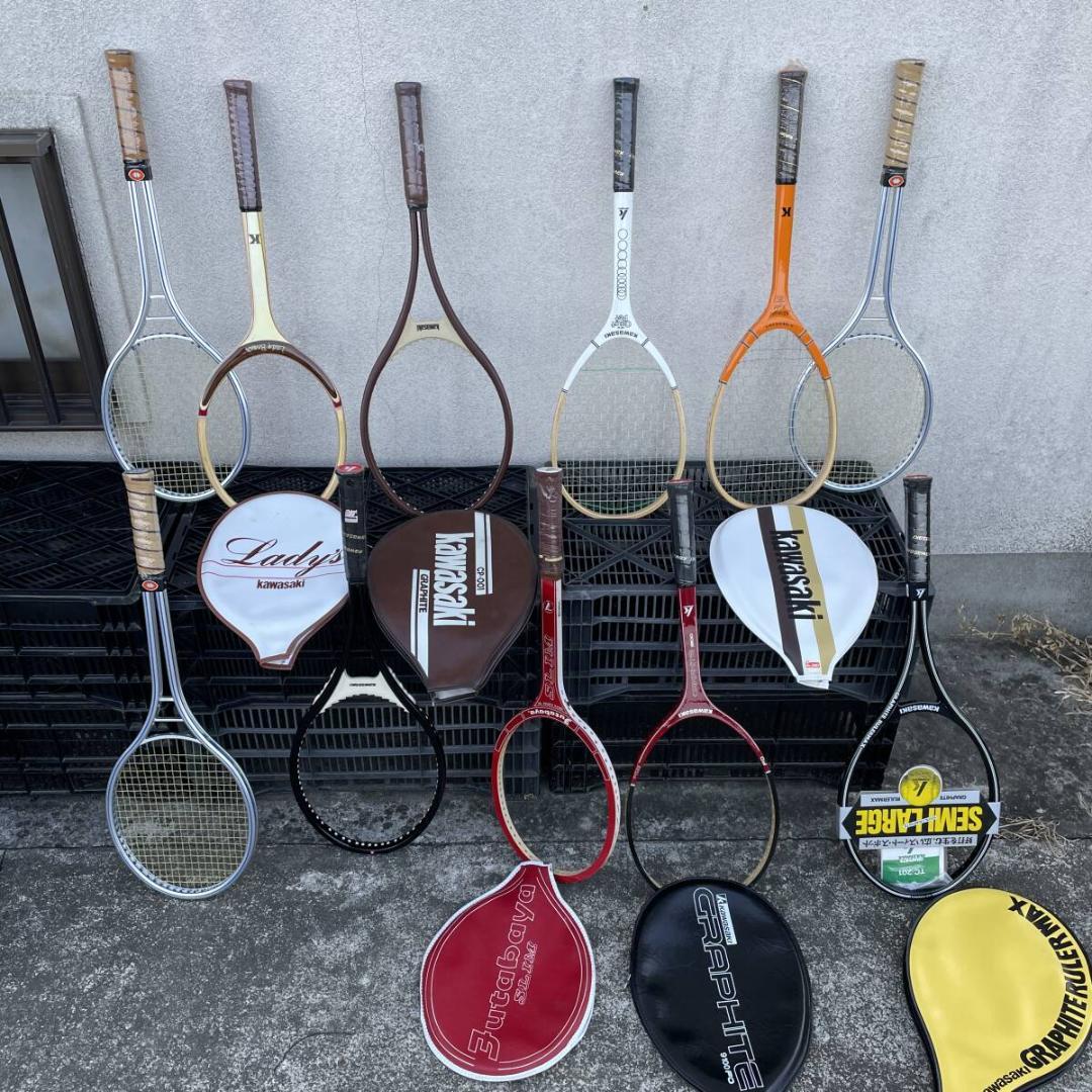 未使用　レトロ　テニス　ラケット　11本セット　　日本製　　XＺ3732