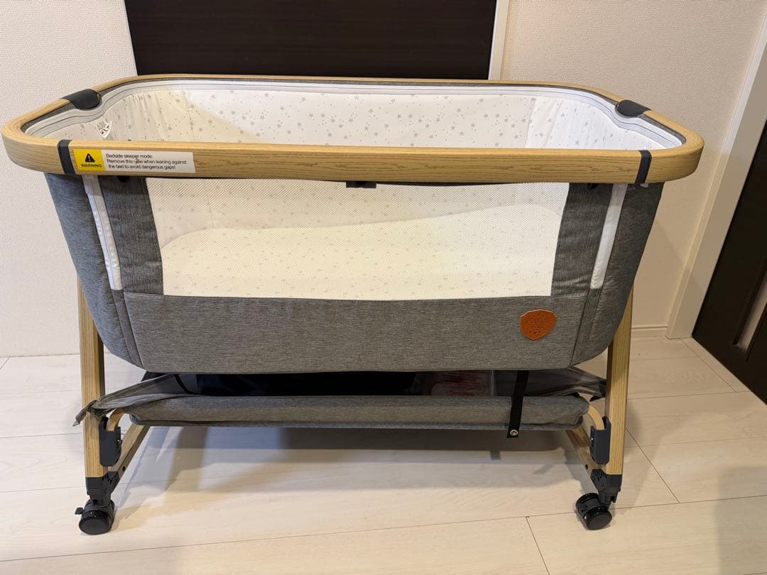 2025年購入　HZDMJベビーベッド グレー