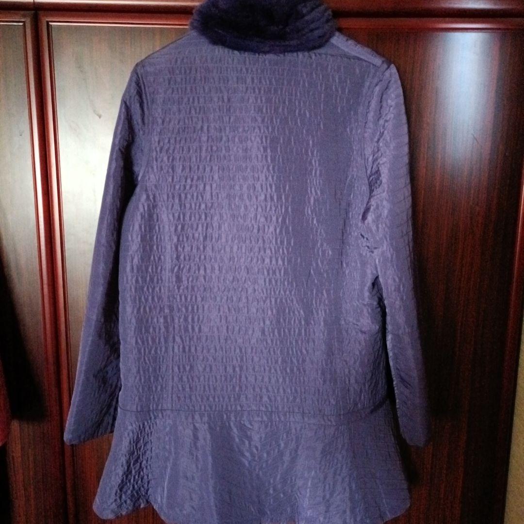 美品！ARBORENTE パープル ラビット リバーシブルコート