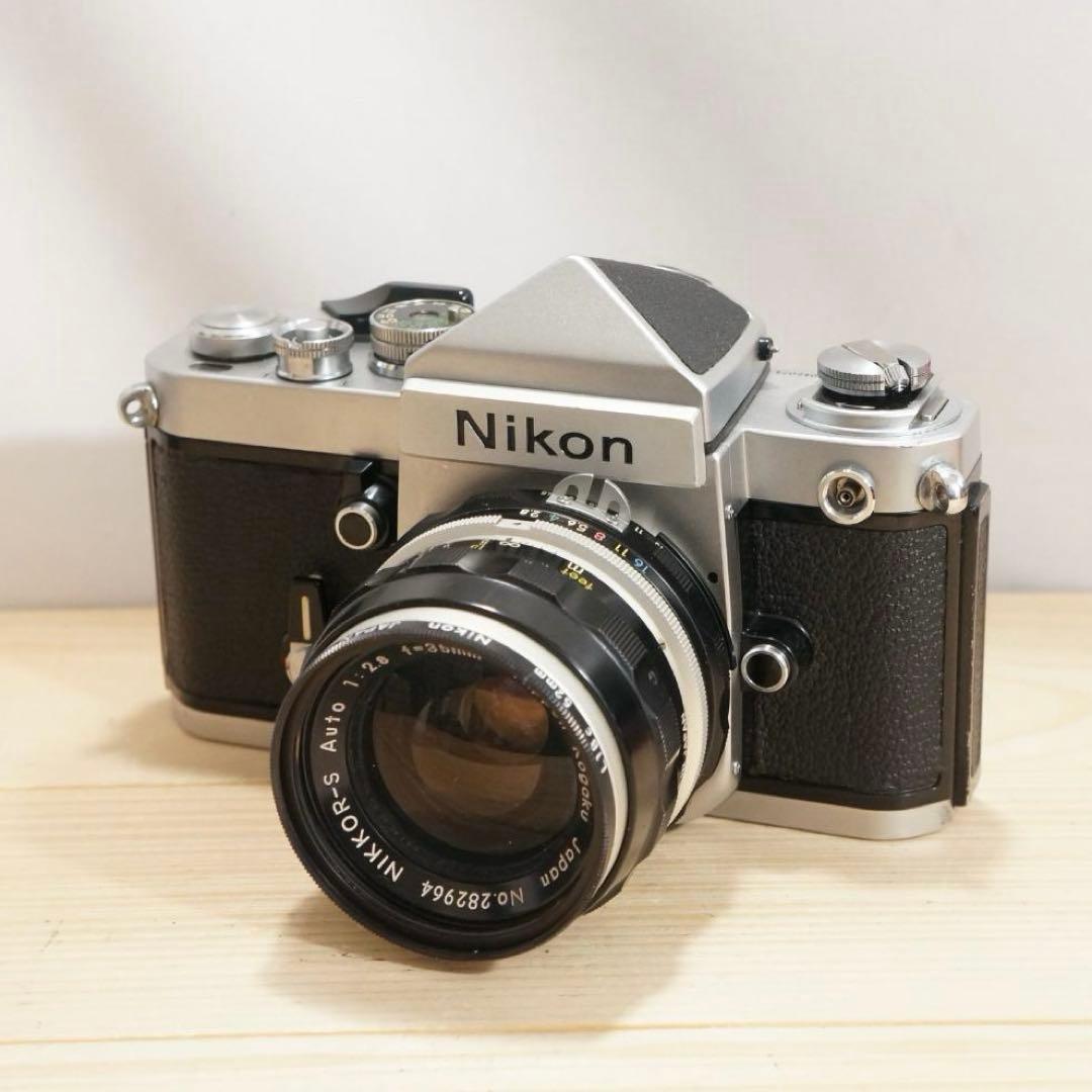 【動作確認済/説明書付】ニコン Nikon F2 アイレベル 35mmセット