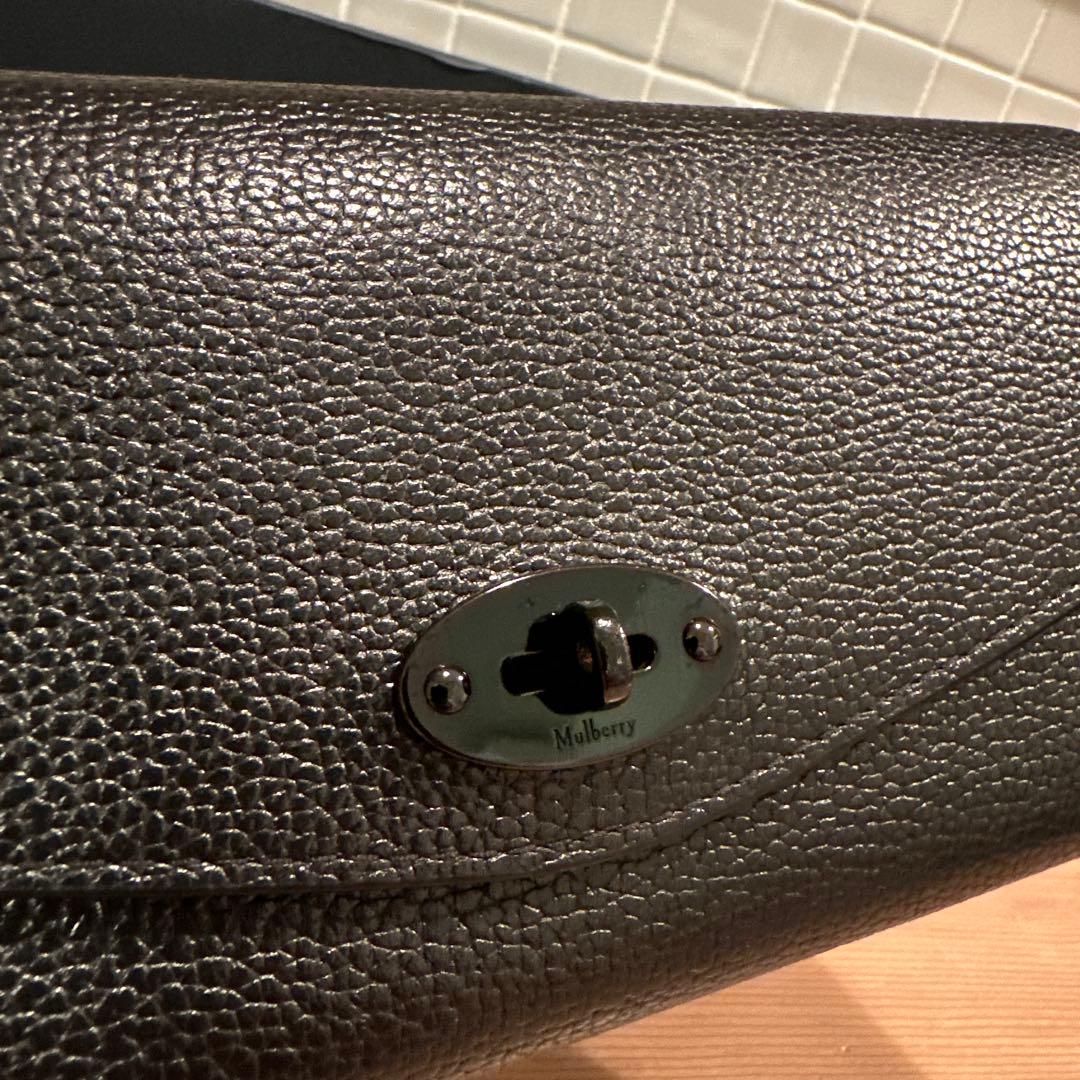 Mulberry 長財布 黒