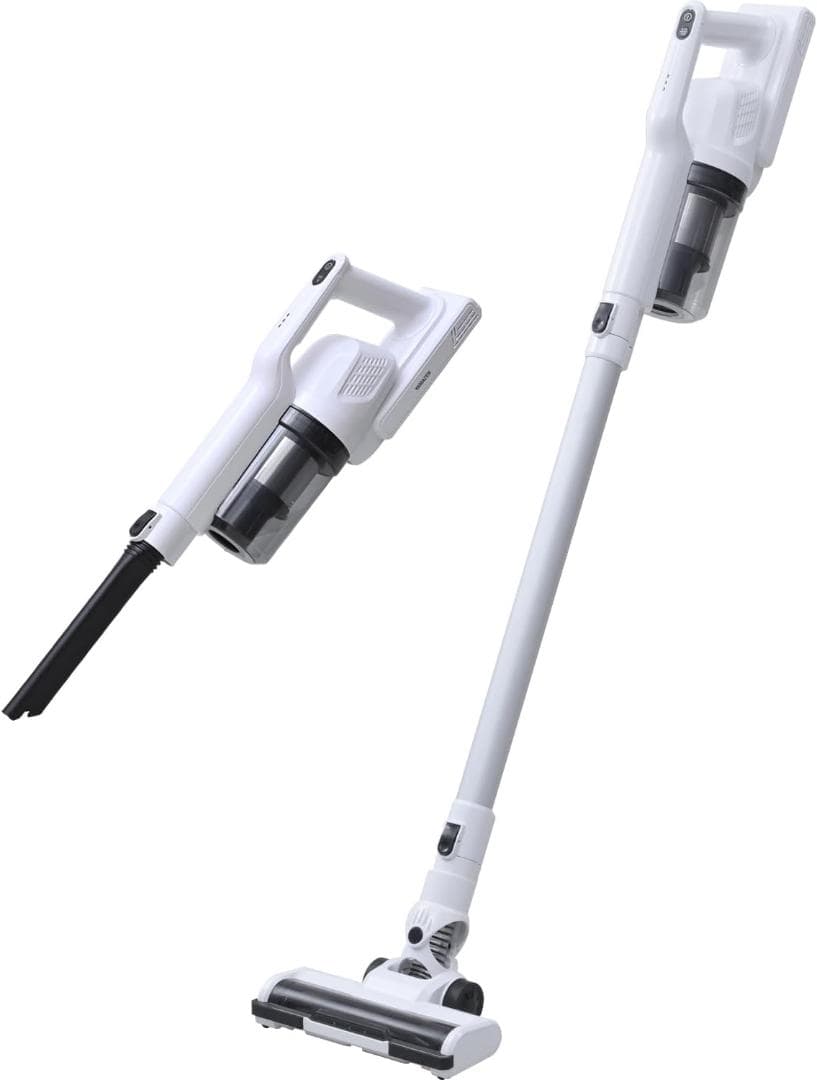 [山善] 掃除機 コードレス 充電式 サイクロン 軽量 ZSP-L130(W)