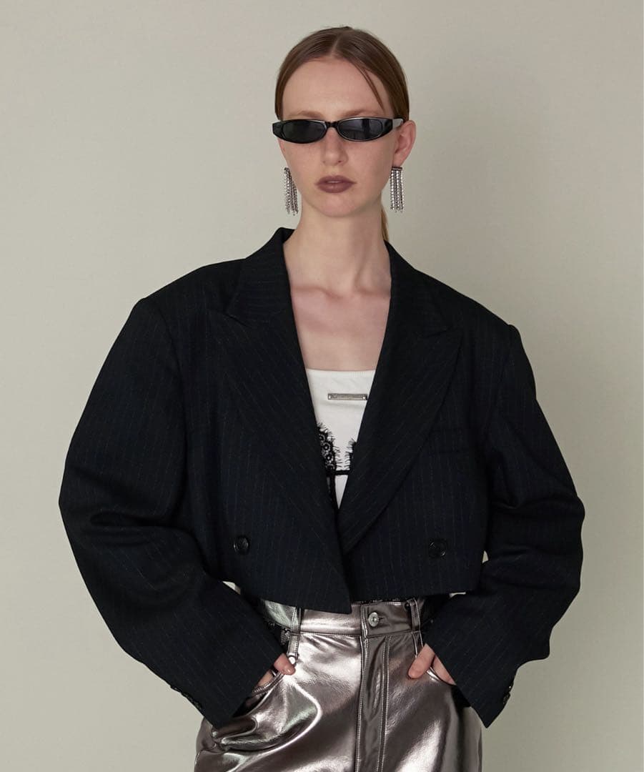 PRANK PROJECT テックツイードクロップドショートジャケット