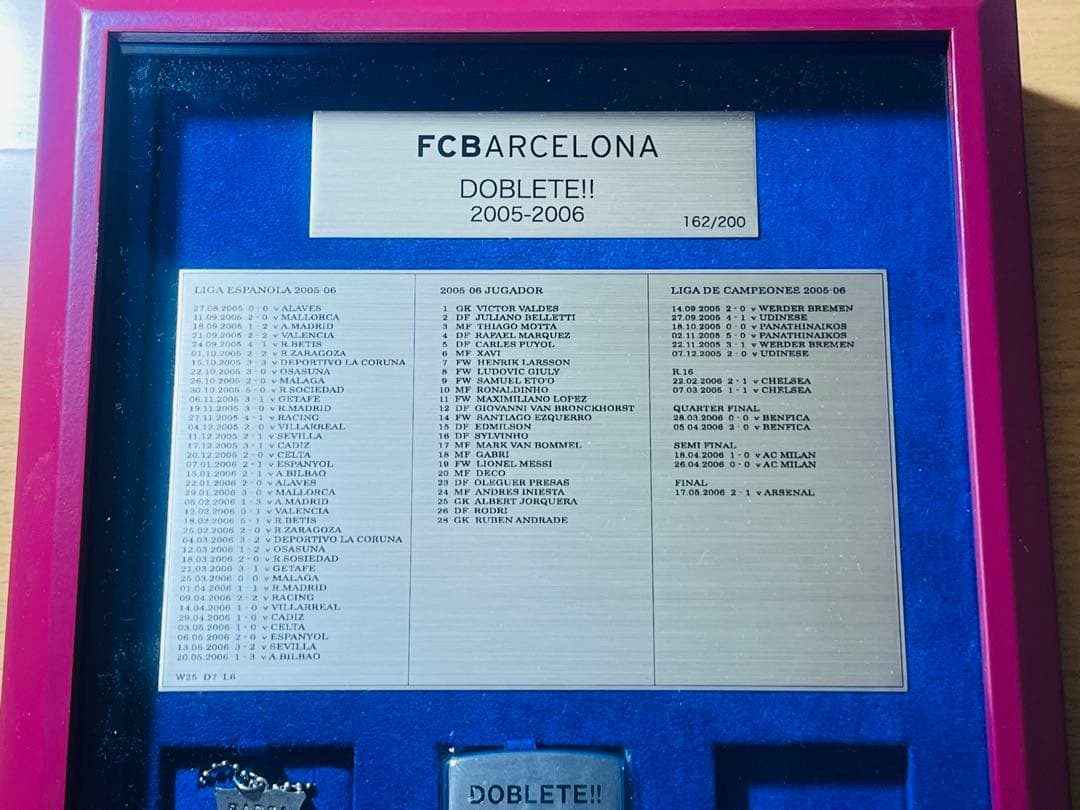 FC Barcelona FCバルセロナ2005-2006 記念セット