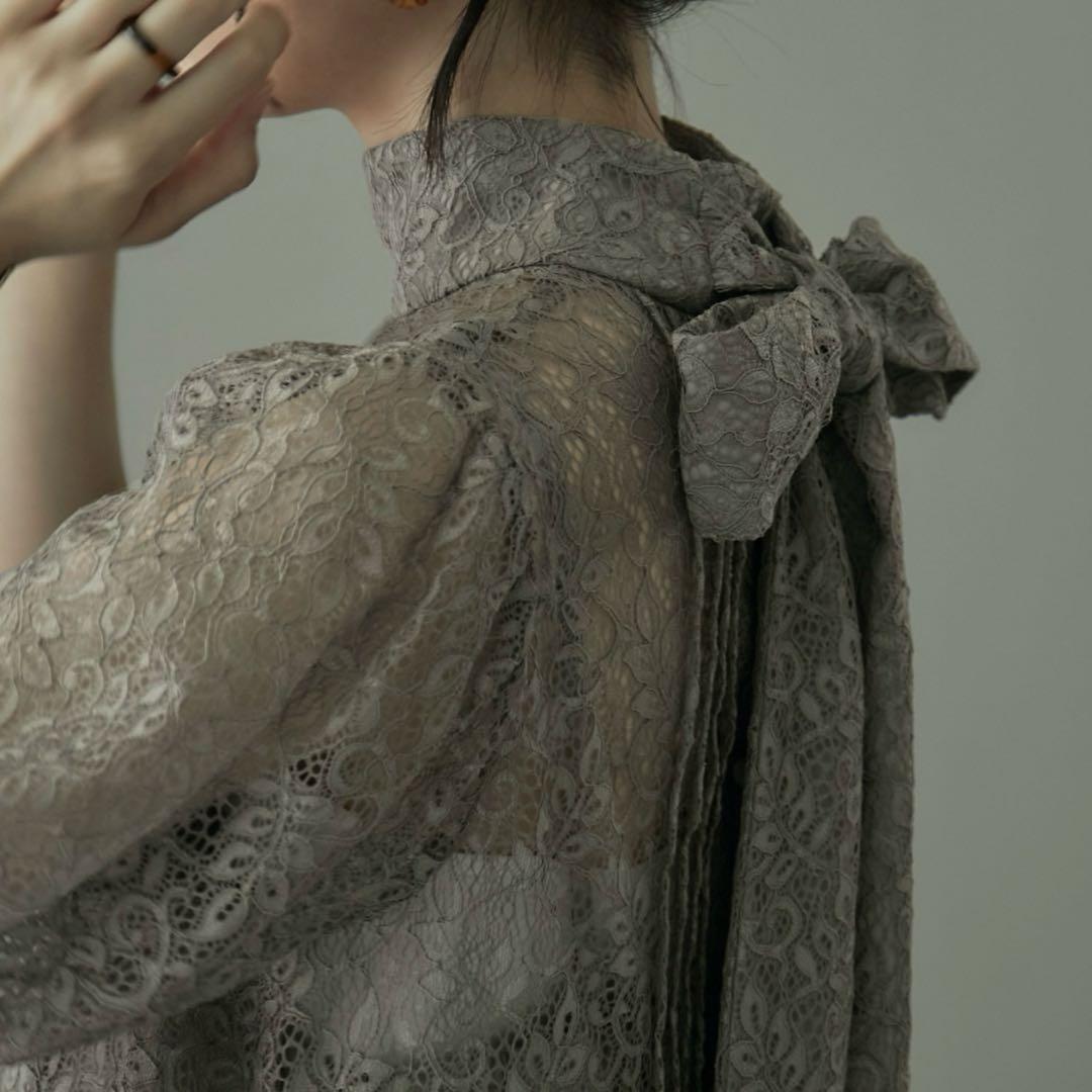 etoll. インナー付きバックリボンレースドレス