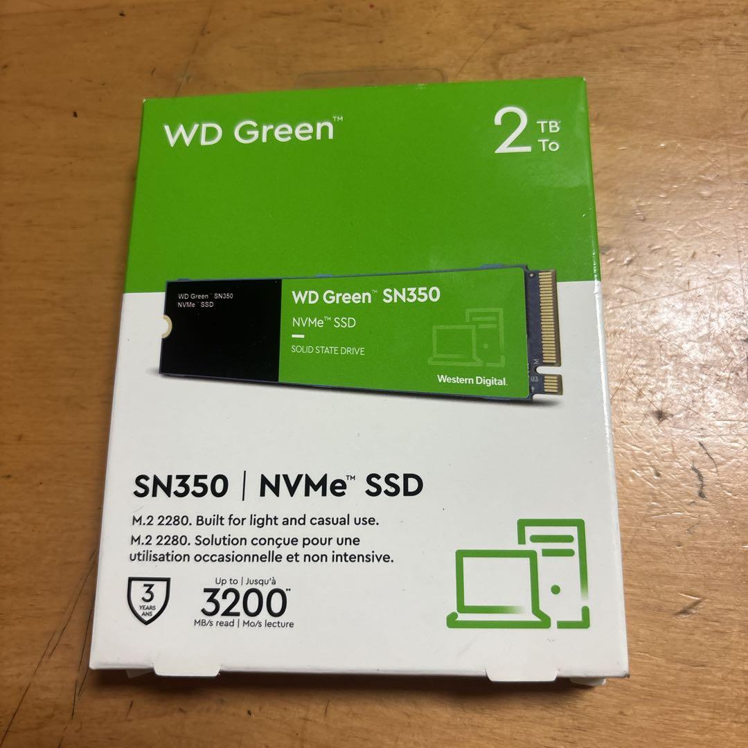 内蔵型SSD WD Green SN350 2TB NVMe SSD M.2 2280