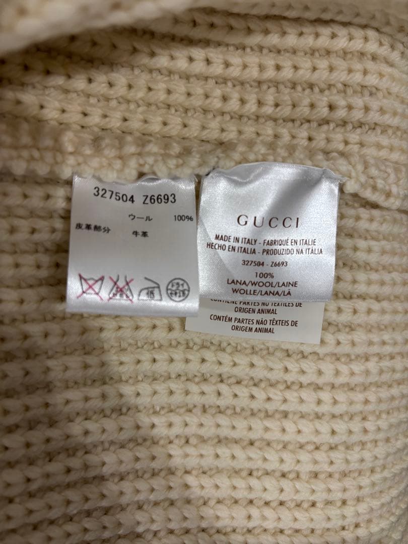 GUCCI グッチ 厚手ニット ダッフルカーディガン S