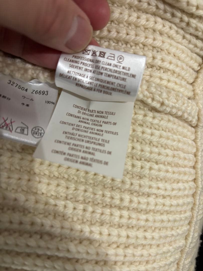 GUCCI グッチ 厚手ニット ダッフルカーディガン S