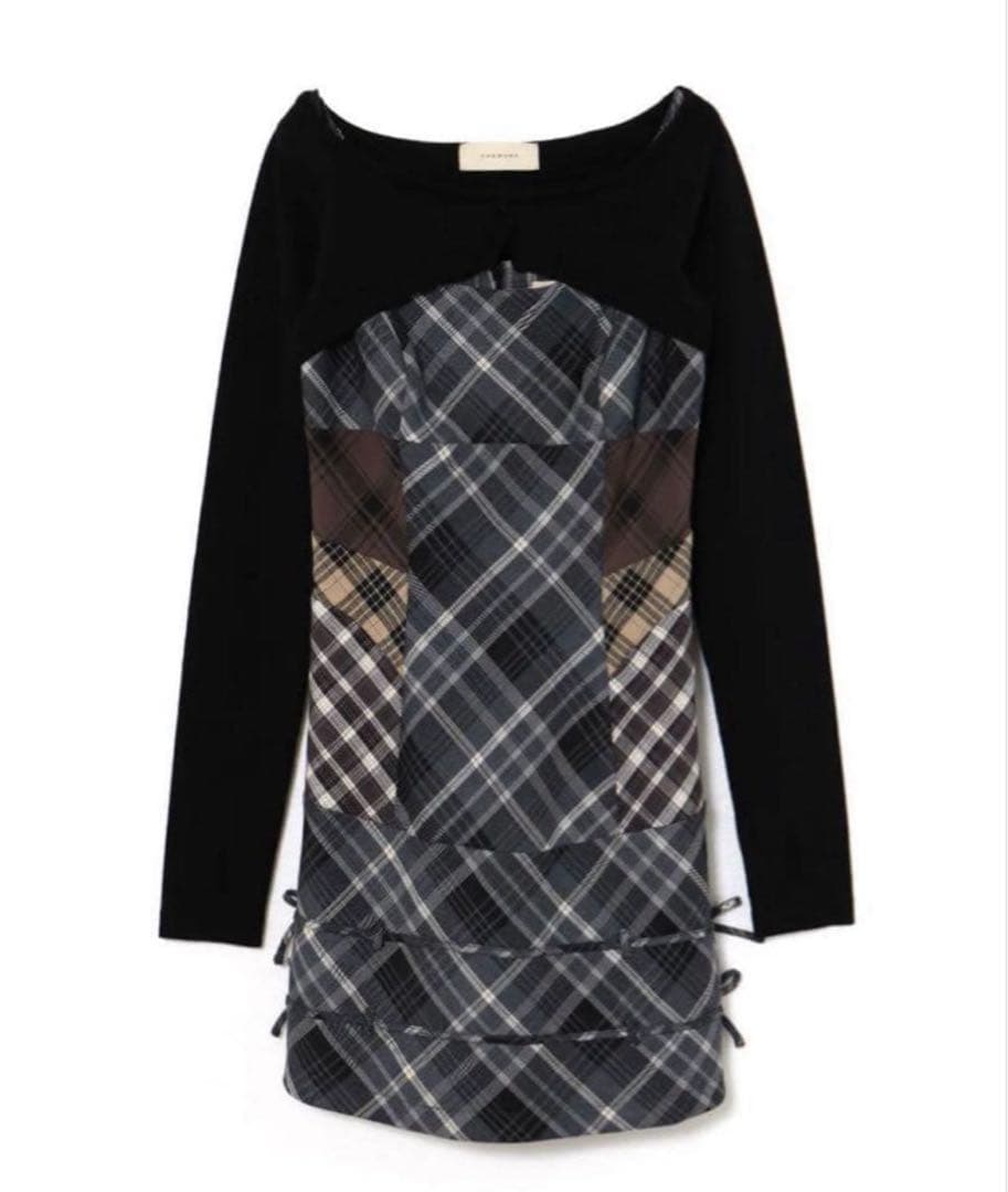 ワンピース andmary Aine set mini dress M gray