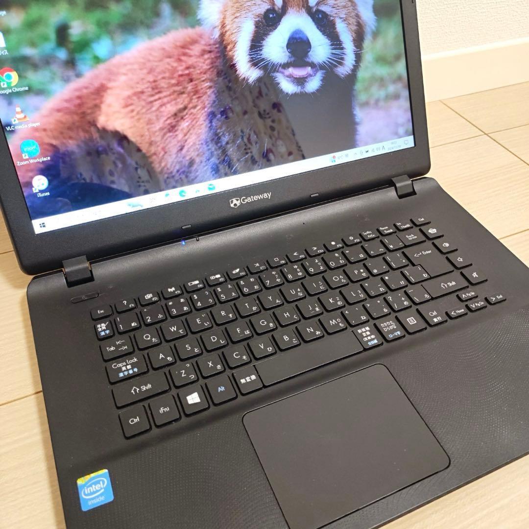【美品】GateWay ゲートウェイ オフィス ノートパソコン 黒 Z5WGM
