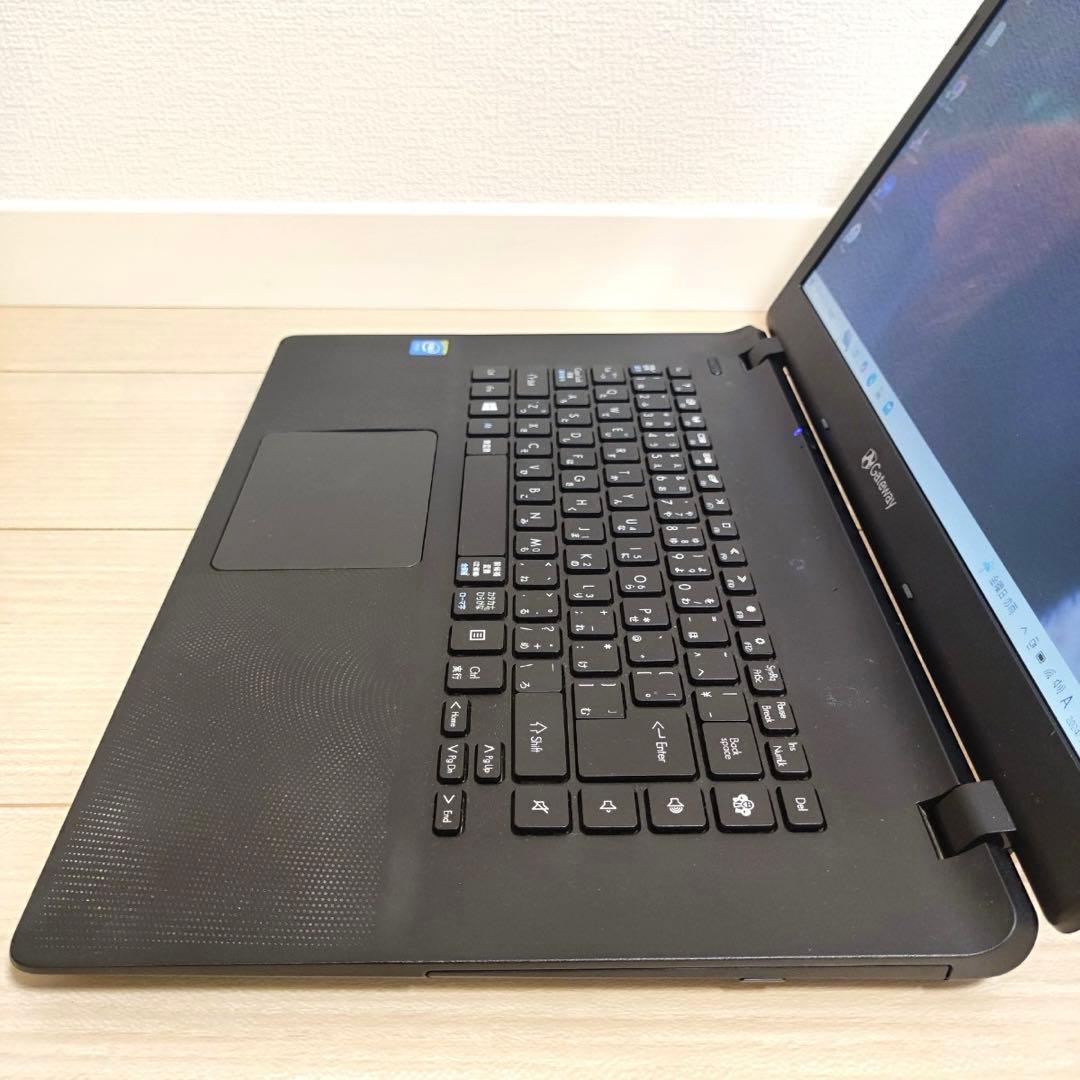 【美品】GateWay ゲートウェイ オフィス ノートパソコン 黒 Z5WGM