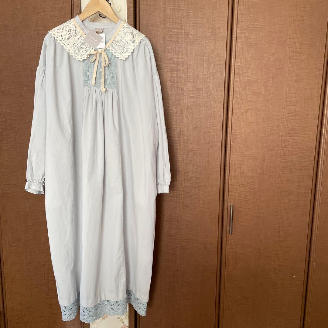 新品ツハルバイサマンサモスモス　クルーニーレースワンピース&つけ襟2点セット